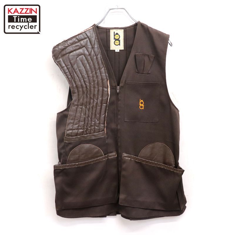 80s USA製 vintage ボブアレン BOB ALLEN レザー切り替え ハンティング