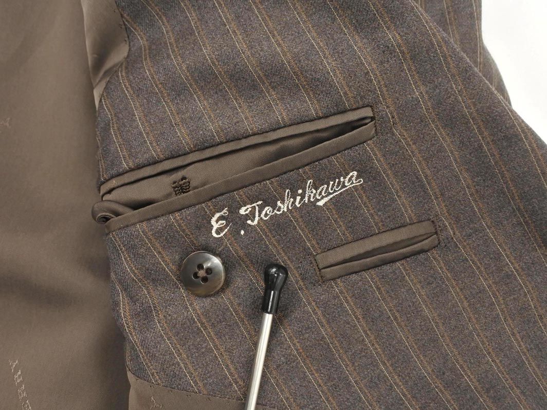 BURBERRY バーバリー ウール混 ストライプ セットアップ ジャケット