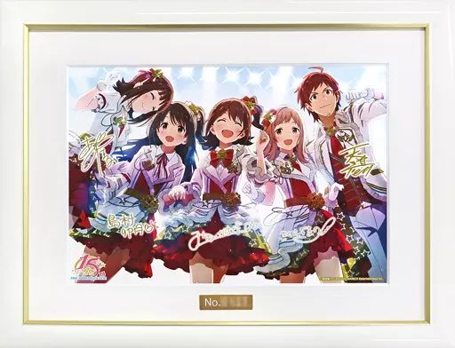 アイドル部1周年記念　キャラファイングラフ　シリアルナンバー入プレート付 中古】原画イラストボード 付属品付)シリアルナンバー入)アイドル