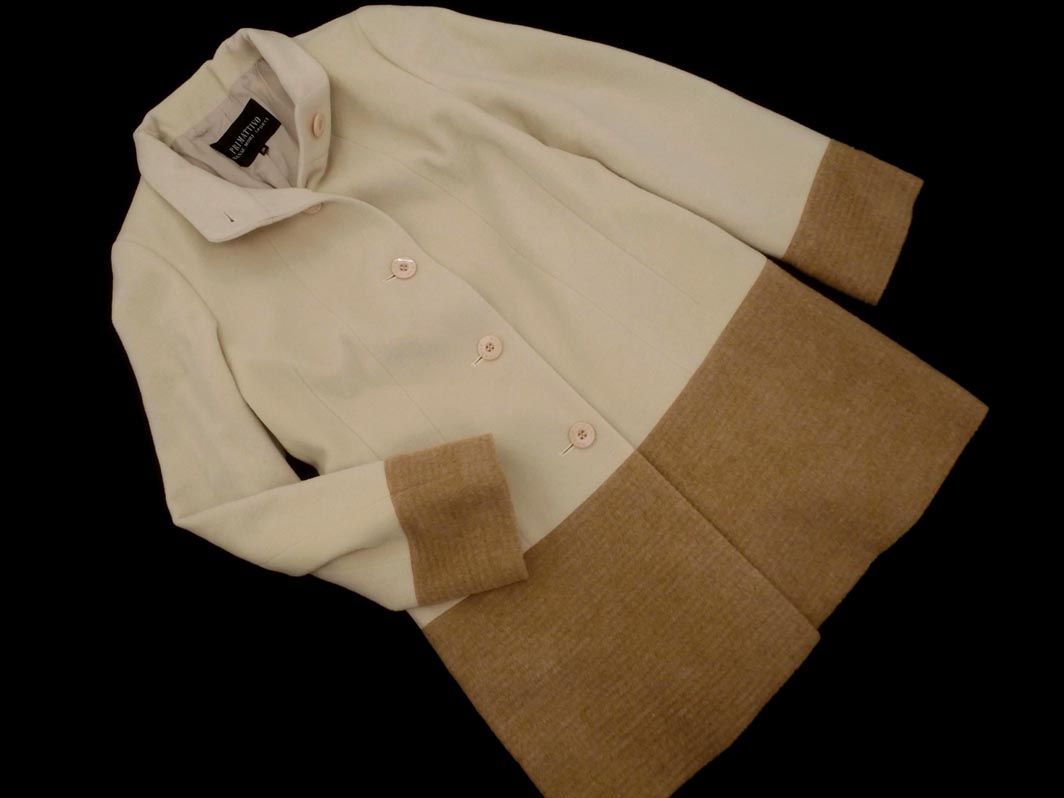 PRIMATTIVO HANAE MORI SPORTS ハナエモリ ウール混 スタンドカラー