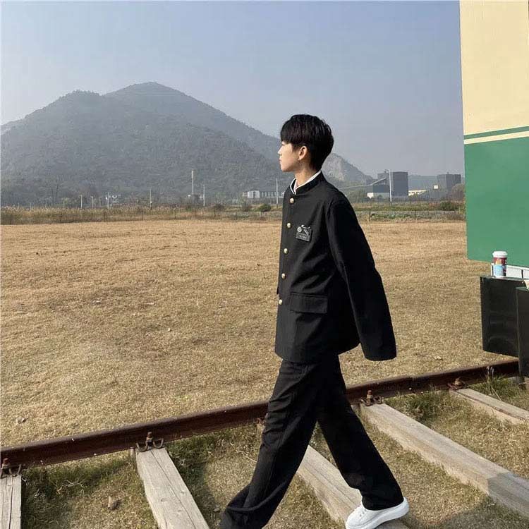 女子＆男子スクール制服 ブレザー 学ラン フォーマルスーツ 入学式スーツ 4点セット 無地 春秋冬 ブレザー 学生服 jk 男子高生 詰襟 女子高生 中学生 スクールスーツ 学生制服 高校生制服 入