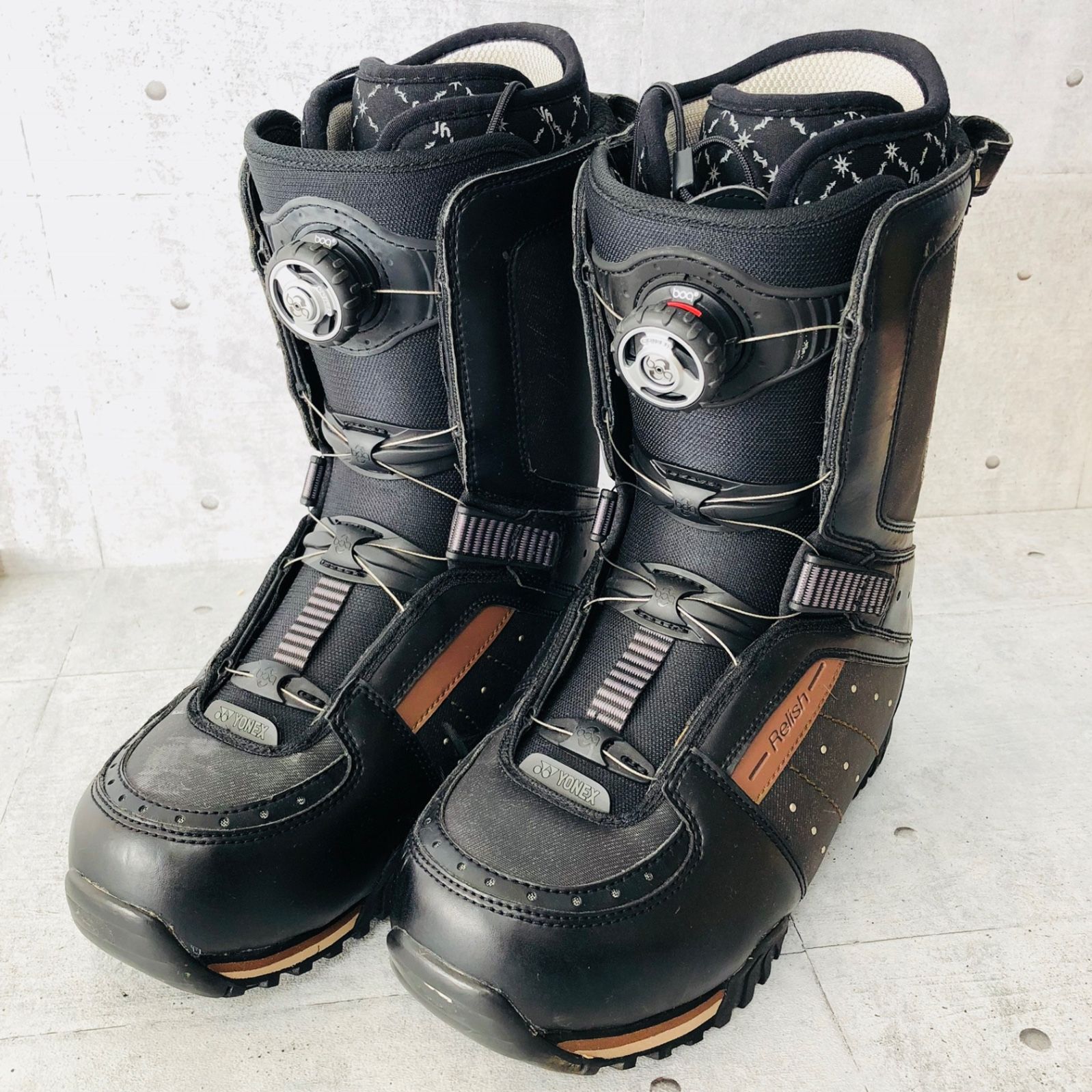 【美品】YONEX RELISH BOA 26.5㎝ スノボブーツ　レディース YONEX ヨネックス Relish レリッシュ 26.5 cm BOA ボアダイヤル