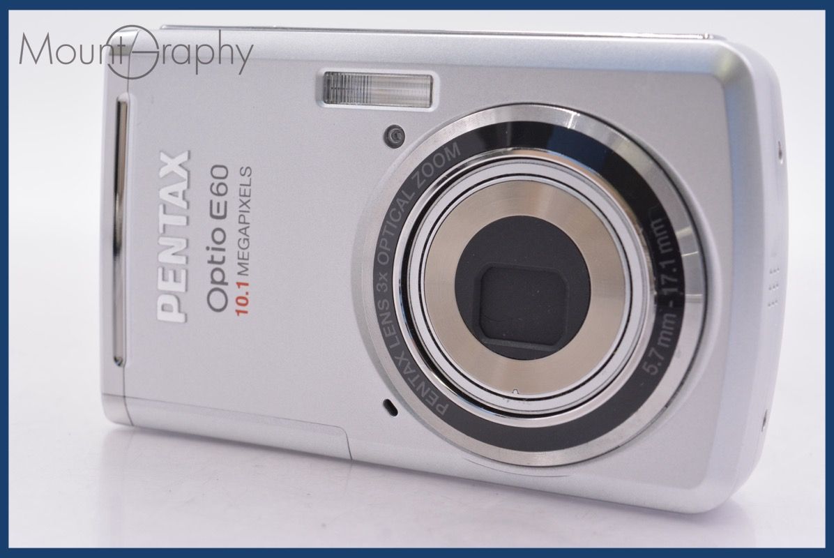 ☆極上美品☆ ペンタックス PENTAX Optio E60 3x 単三電池仕様 ☆完動