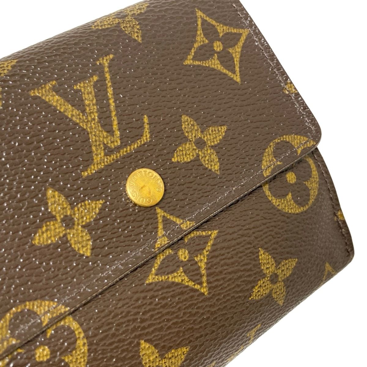 LOUIS VUITTON(ルイヴィトン) Wホック財布 モノグラム ポルトモネビエ