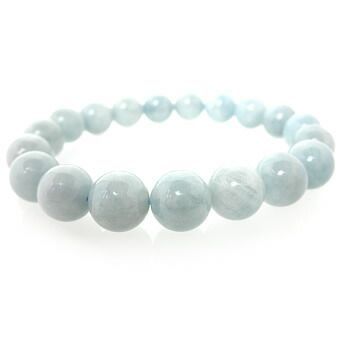 ★アクアマリンブレスレット４個セット（３月誕生石、藍柱石、Aquamarine） パワーストーン ブレスレット 天然石 ブレスレット 金運祈願 ブレスレット 商売運祈願 恋愛運祈願 結婚運祈願