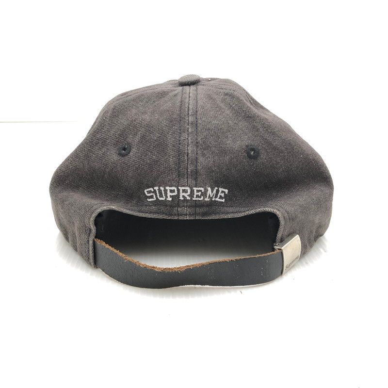 中古品】Supreme シュプリーム 17SS WASHED DENIM S LOGO CAP
