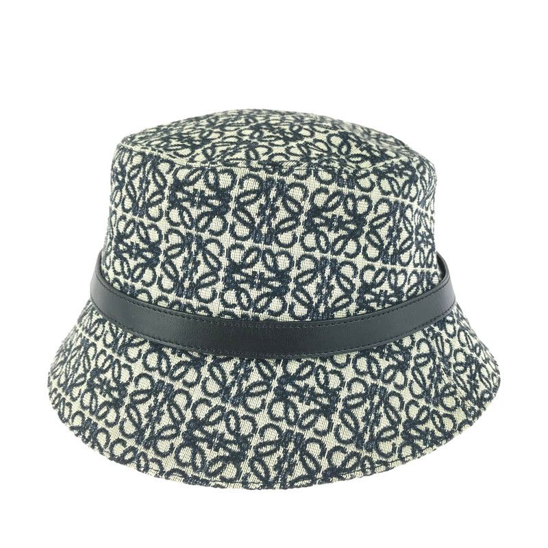 中古品】LOEWE ロエベ アナグラム バケットハット K820HB1X07 ジャ