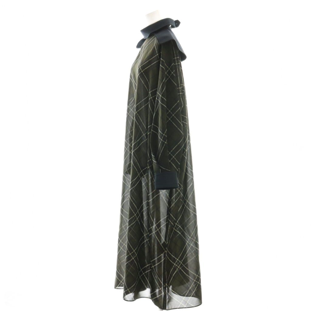 ザ リラクス THE RERACS ワンピース ロング チェック シアー 36 ダーク