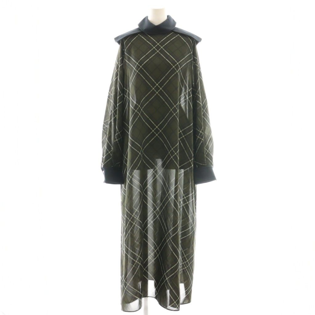 ザ リラクス THE RERACS ワンピース ロング チェック シアー ストア 36  