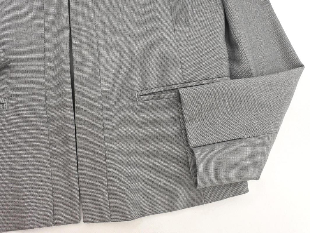 NEWYORKER ニューヨーカー シルク混 ノーカラー ジャケット size9AR