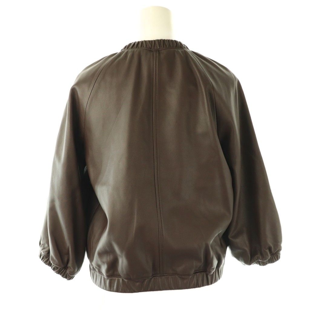 エストネーション ESTNATION レザージャケット ブルゾン ジップアップ