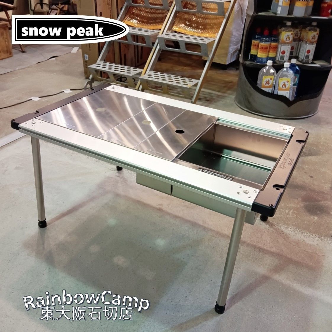 ◆snow peak スノーピーク IGT アイアングリルテーブル フレーム オプション品付き