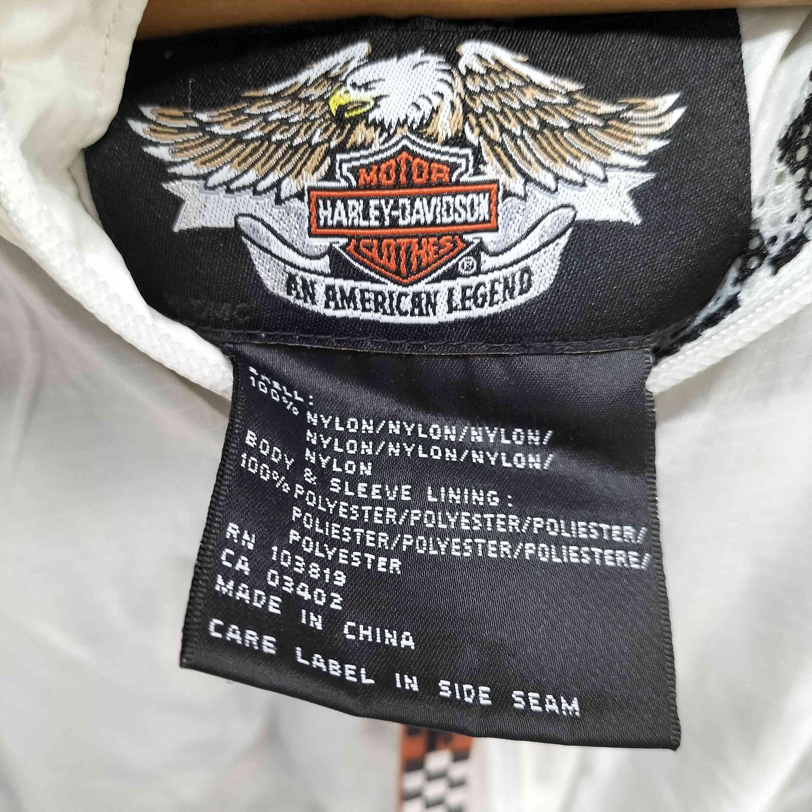 ハーレーダビッドソン HARLEY-DAVIDSON 裏地メッシュ ロゴ刺繍