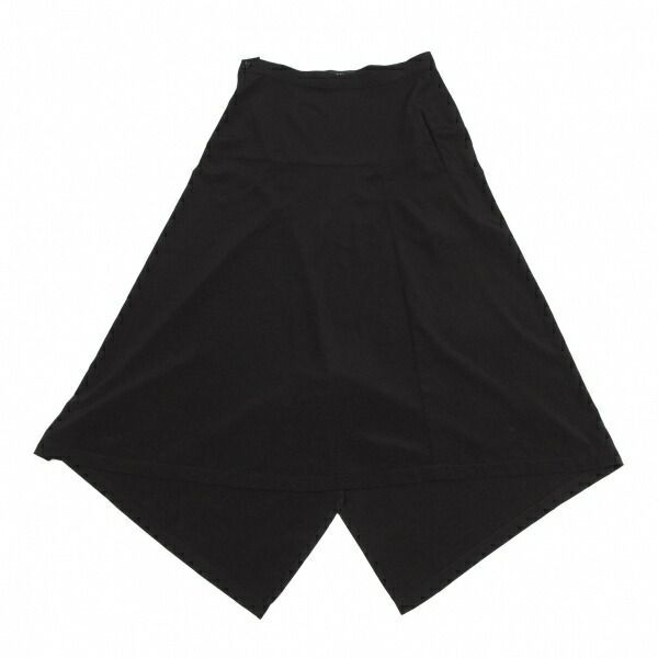 ショップ ワイズY's ドレープアシンメトリースカート 黒1 ワイズ