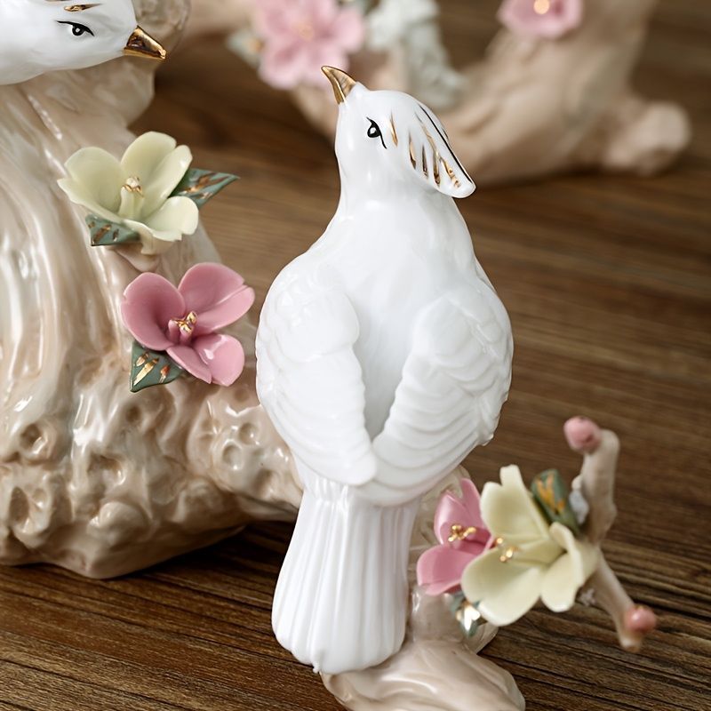 新しい未使用 置物 オーナメント オブジェ 小鳥 エレガント かわいい