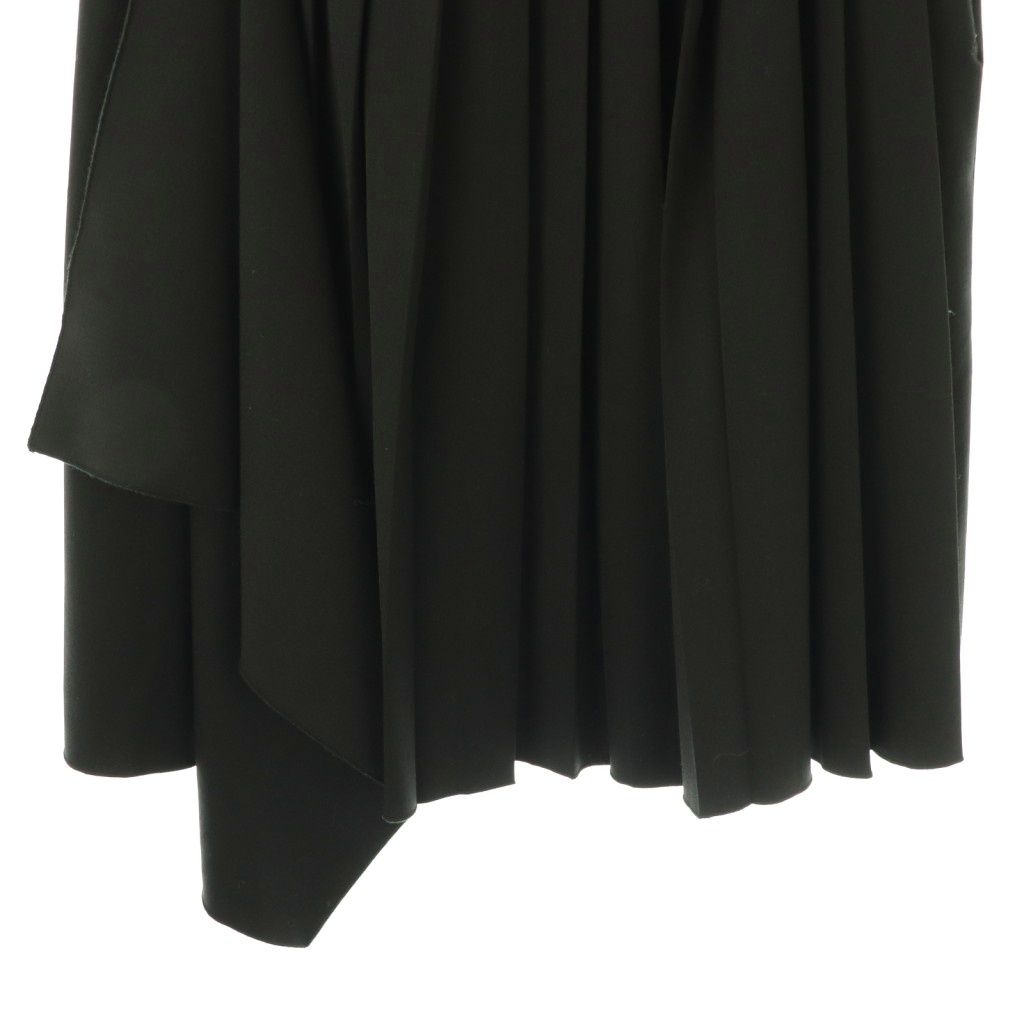 【中古】ヌメロヴェントゥーノ N°21 23AW スカート 38 黒 ブラック プリーツ アシンメトリー ミディ丈 /HK ■GY57 ヌメロヴェントゥーノ N°21 23AW スカート 38 黒 ブラック プリーツ