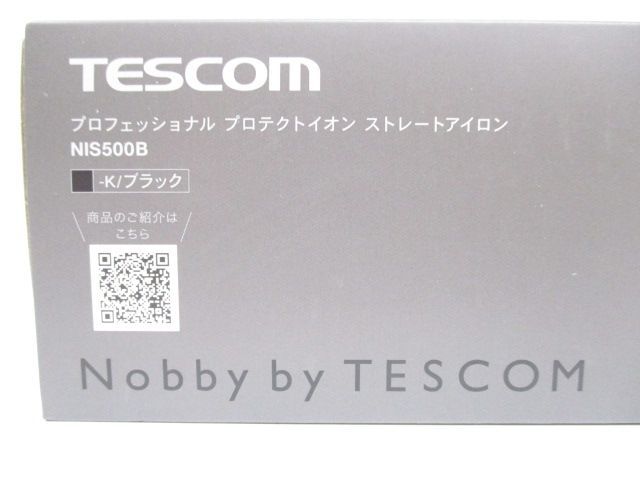  テスコム Nobby by TESCOM プロテクトイオン ストレートアイロン ブラック NIS 500 B-K 754-361-800_1212 ストレートヘアアイロン ヘアアイロン