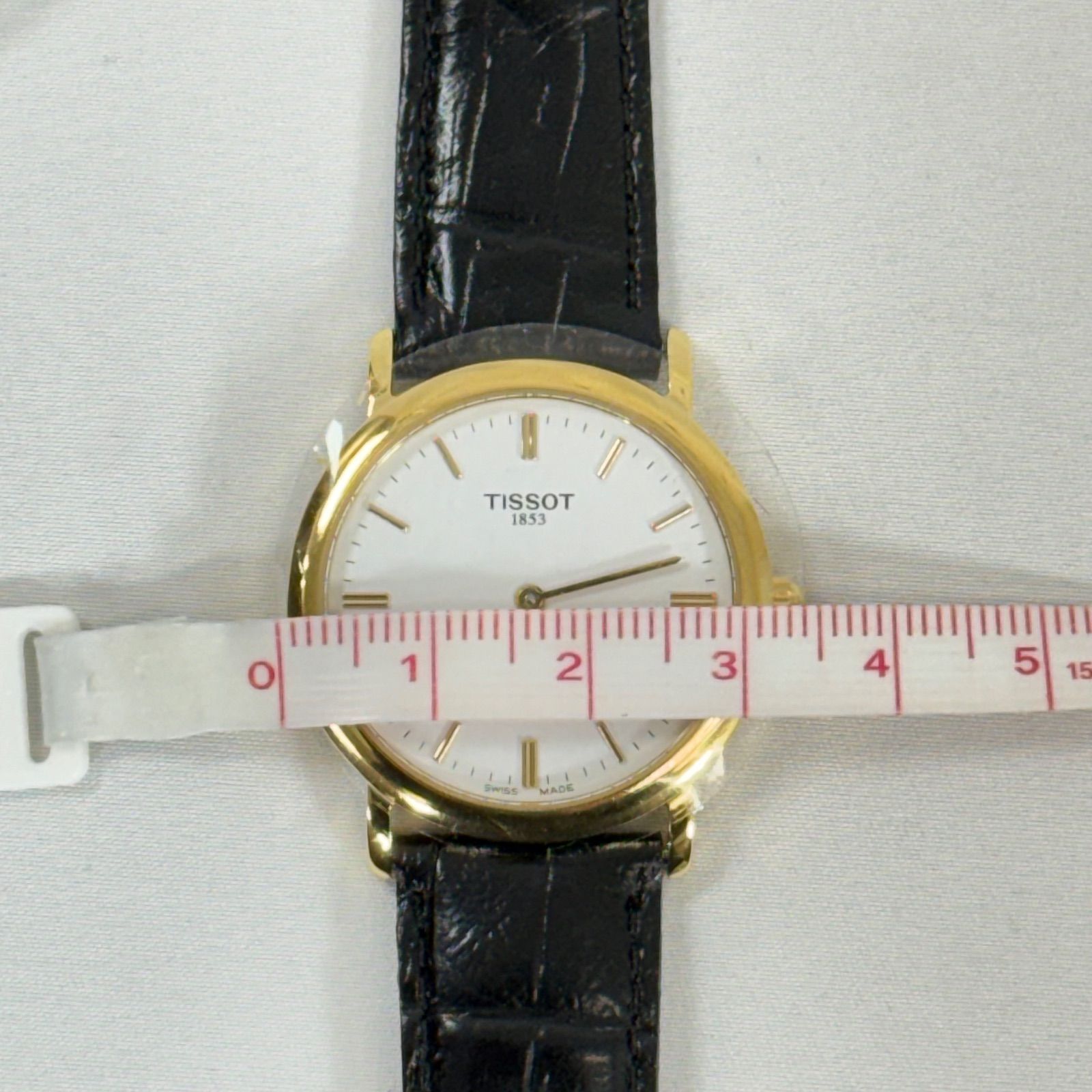 稼働・未使用品】TISSOT ティソ 1853 ラウンド QZ クォーツ レザー