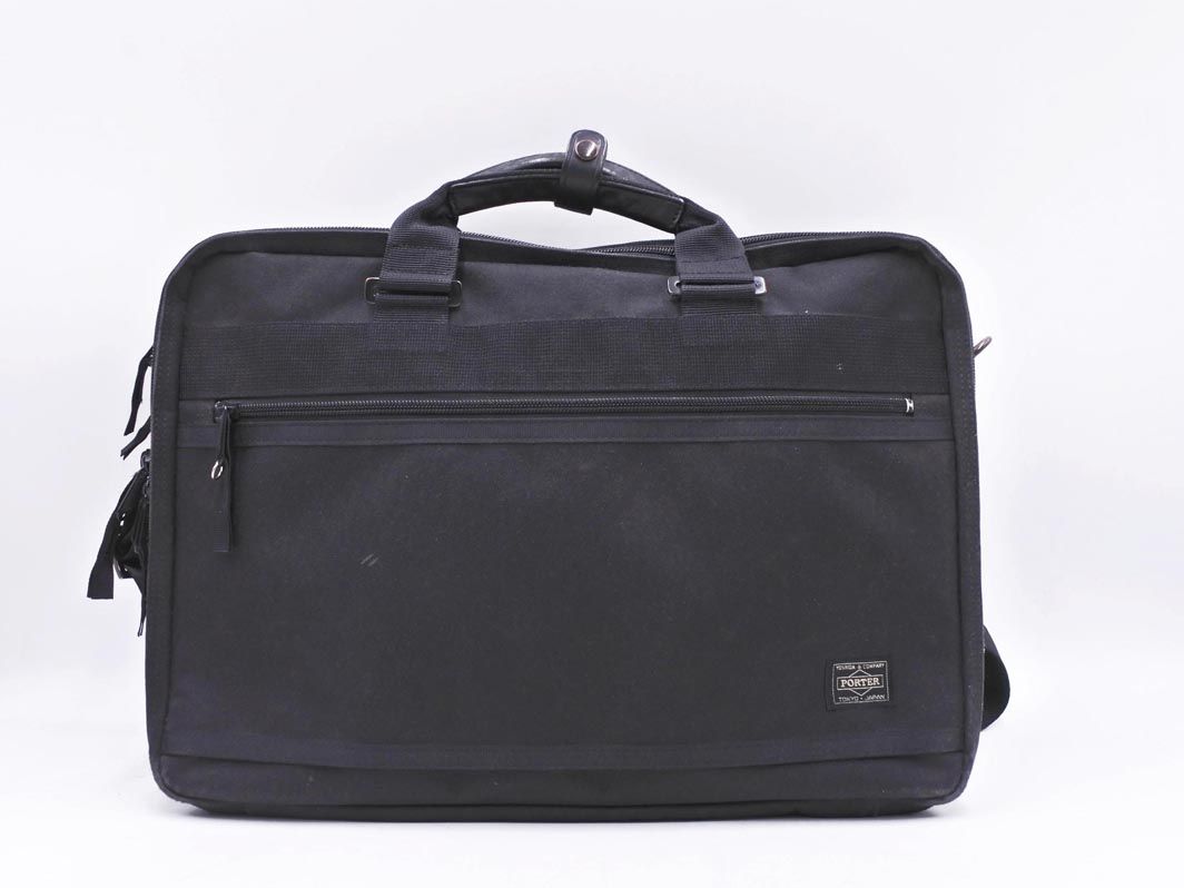 PORTER ポーター 2 WAY ブリーフケース ビジネス バッグ 黒 ◎メンズ