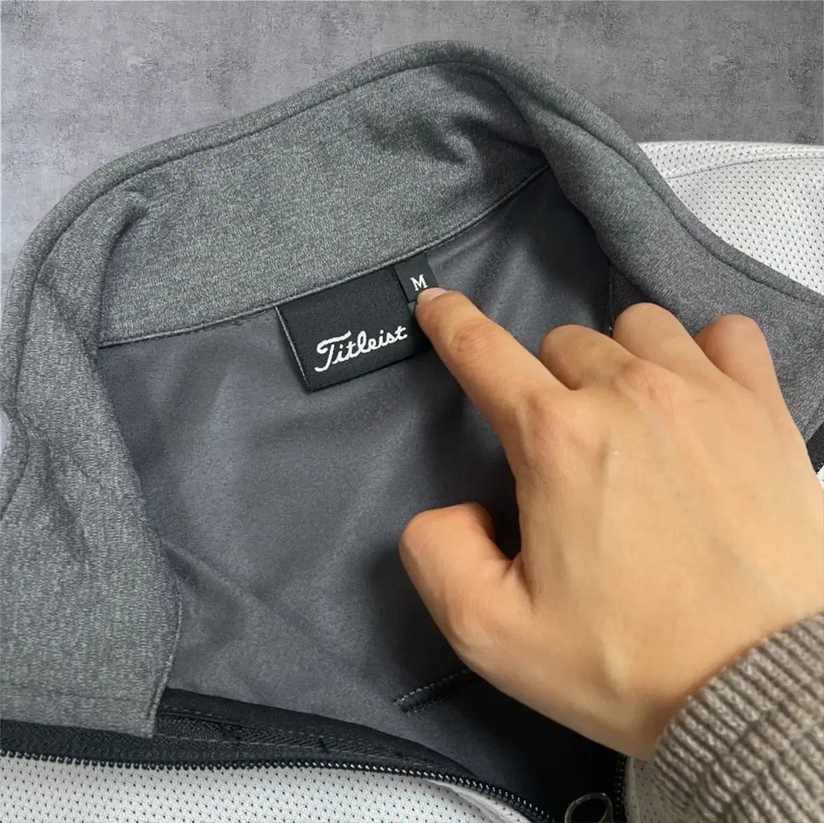 タイトリスト Titleist グレー バイカラー ゴルフ ジップアップ