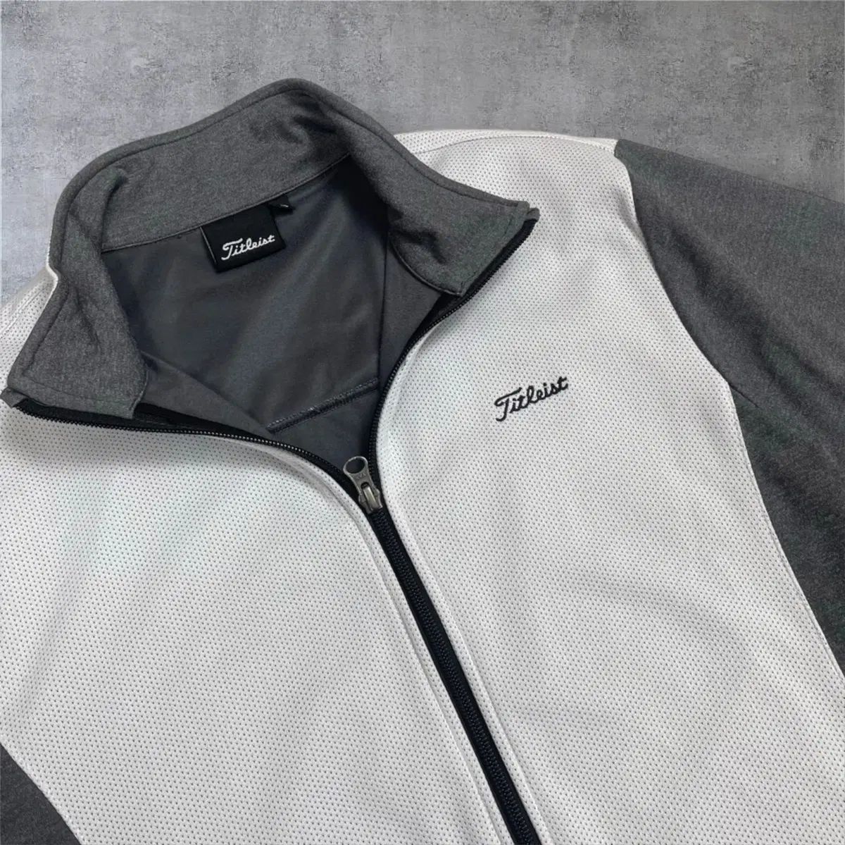 タイトリスト Titleist グレー バイカラー ゴルフ ジップアップ