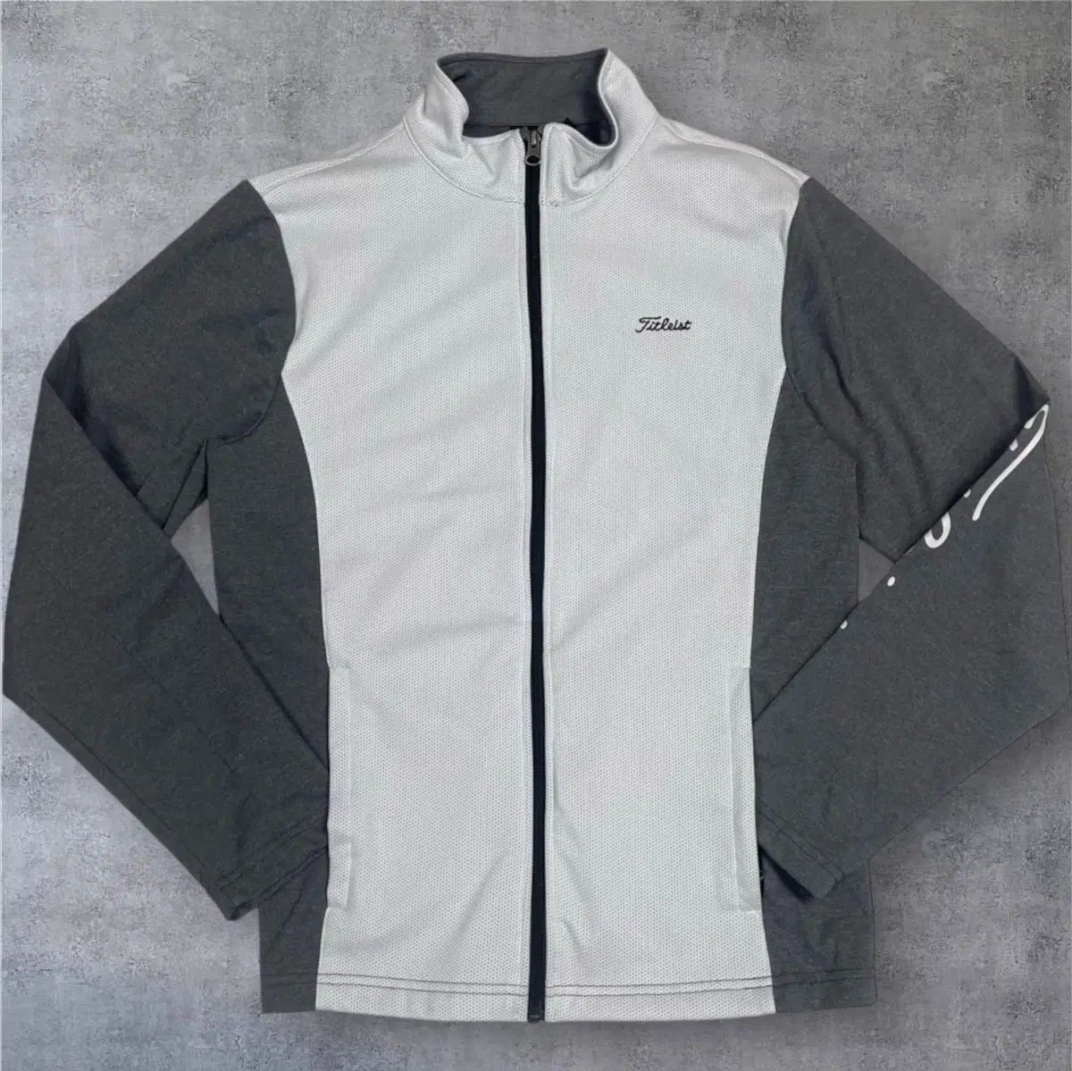 タイトリスト Titleist グレー バイカラー ゴルフ ジップアップ