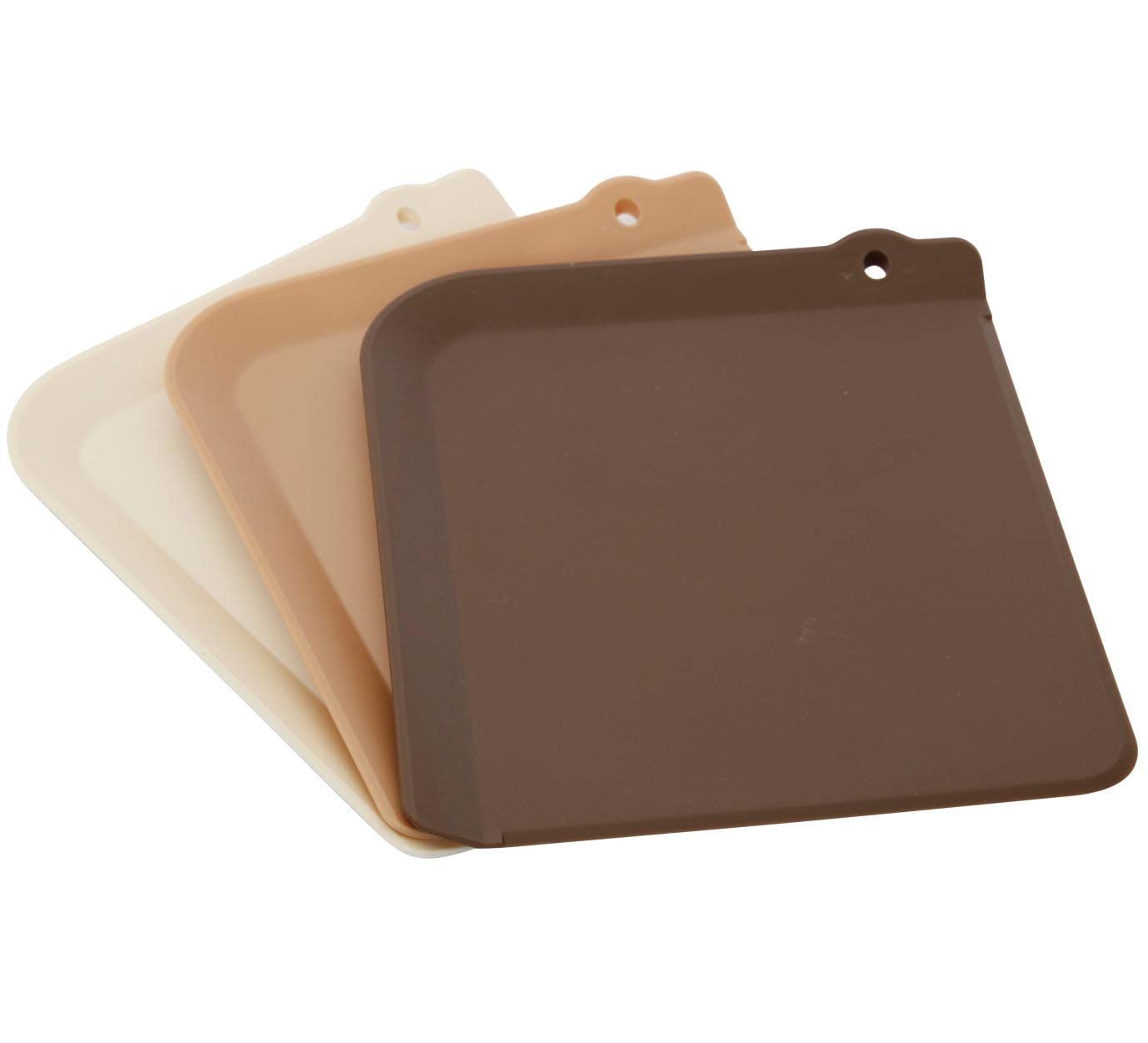 Ihara Enterprise Sales Sheet Cutting Board, 3 Colors, 16.5 x 14.5 x 0.2, Properly Used Antibacterial Petit Cutting Board, 3 Sheets [Cutting Board]