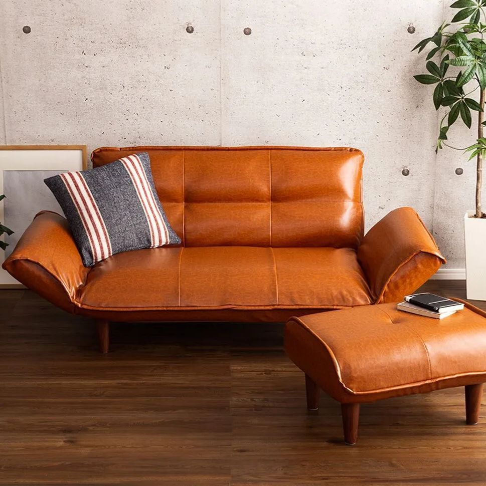 2人掛 オットマン付 カウチソファセット ［幅130-170cm］　　　　　ソファ カウチ カウチソファ オットマン 1人暮らし ワンルーム