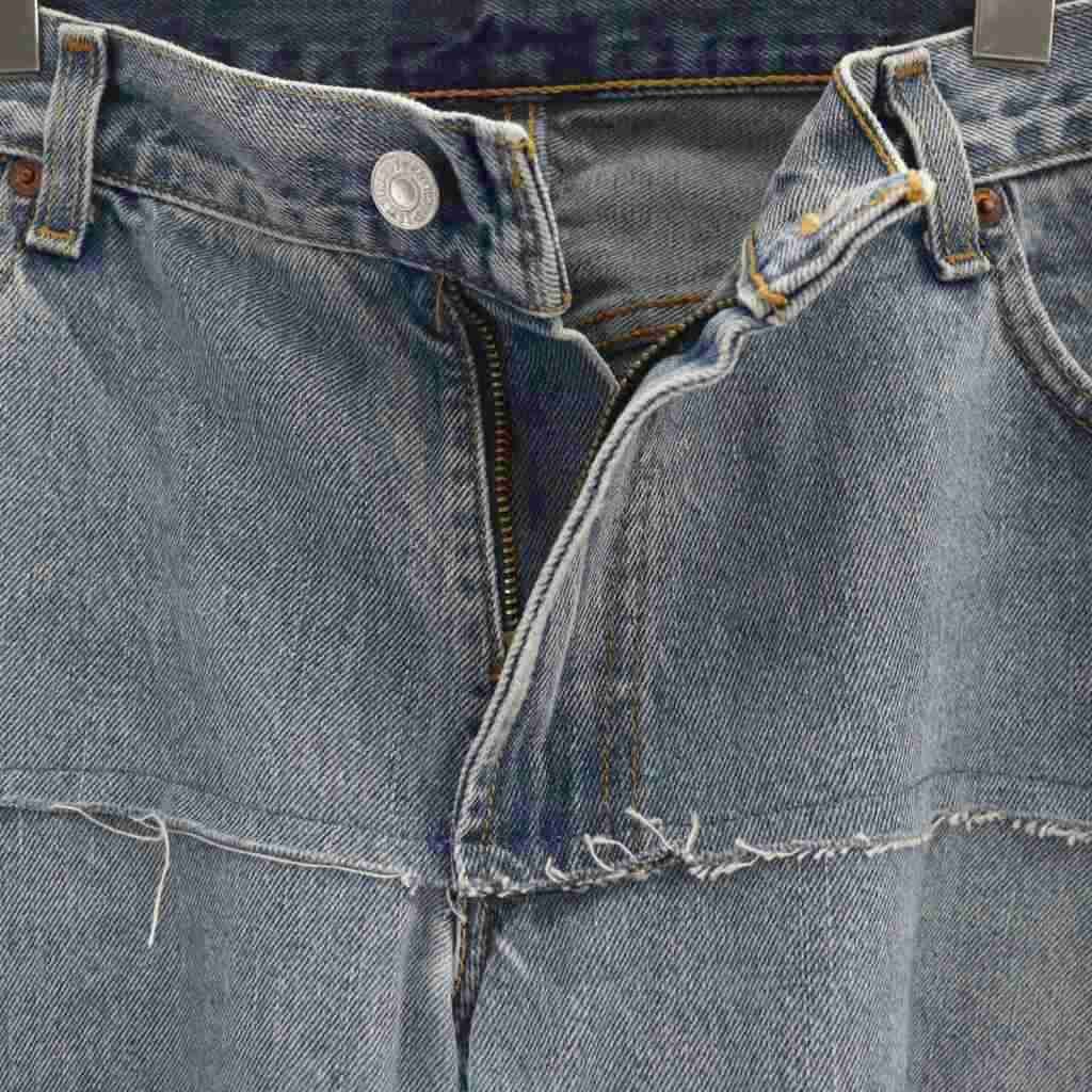 【中古】プロトタイプス prototypes デニムパンツ ジーンズ ワイド L/XL ブルー 青 インディゴ /CX ■GY57 メンズ プロトタイプス prototypes デニムパンツ ジーンズ ワイド L/XL ブルー