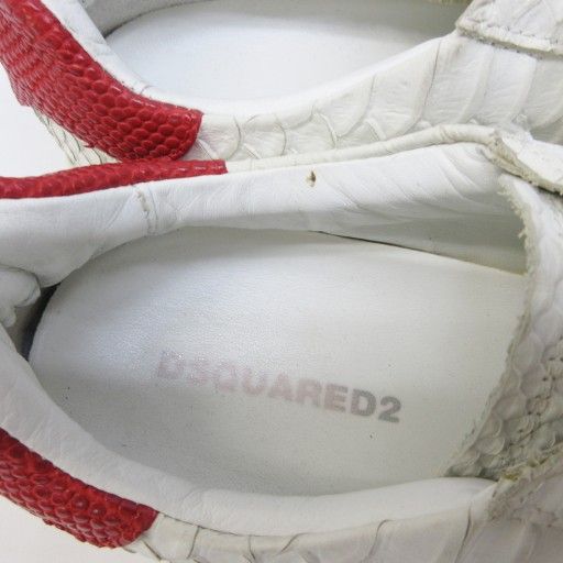 ディースクエアード DSQUARED2 スニーカー パイソンレザー 切替