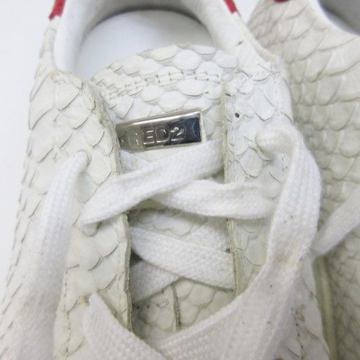 ディースクエアード DSQUARED2 スニーカー パイソンレザー 切替