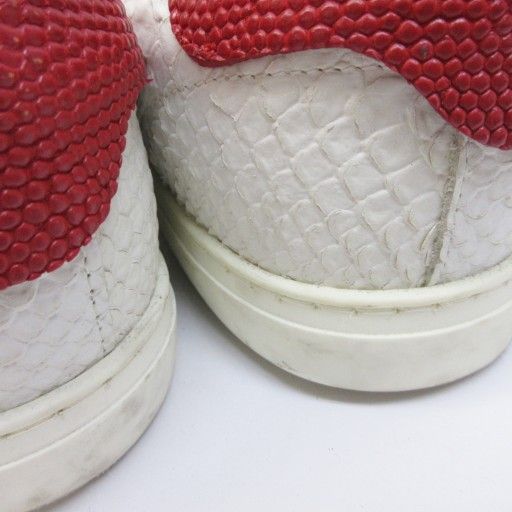 【中古】ディースクエアード DSQUARED2 スニーカー パイソンレザー 切替 ローカット ロゴプレート 42 約27cm IBO85 ディースクエアード DSQUARED2 スニーカー パイソンレザー 切替