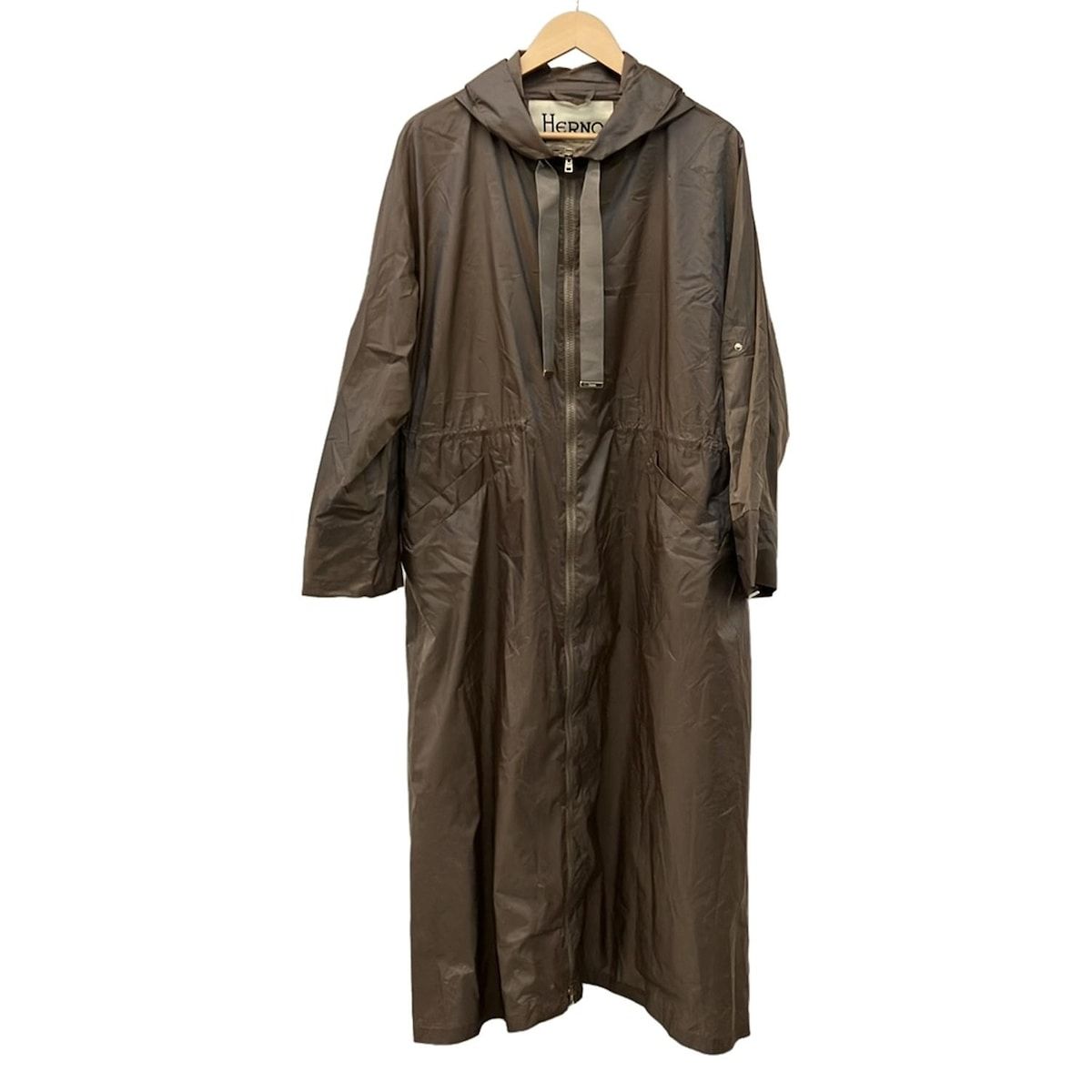 HERNO(ヘルノ) コート サイズ42 M レディース美品 - ブラウン 長袖