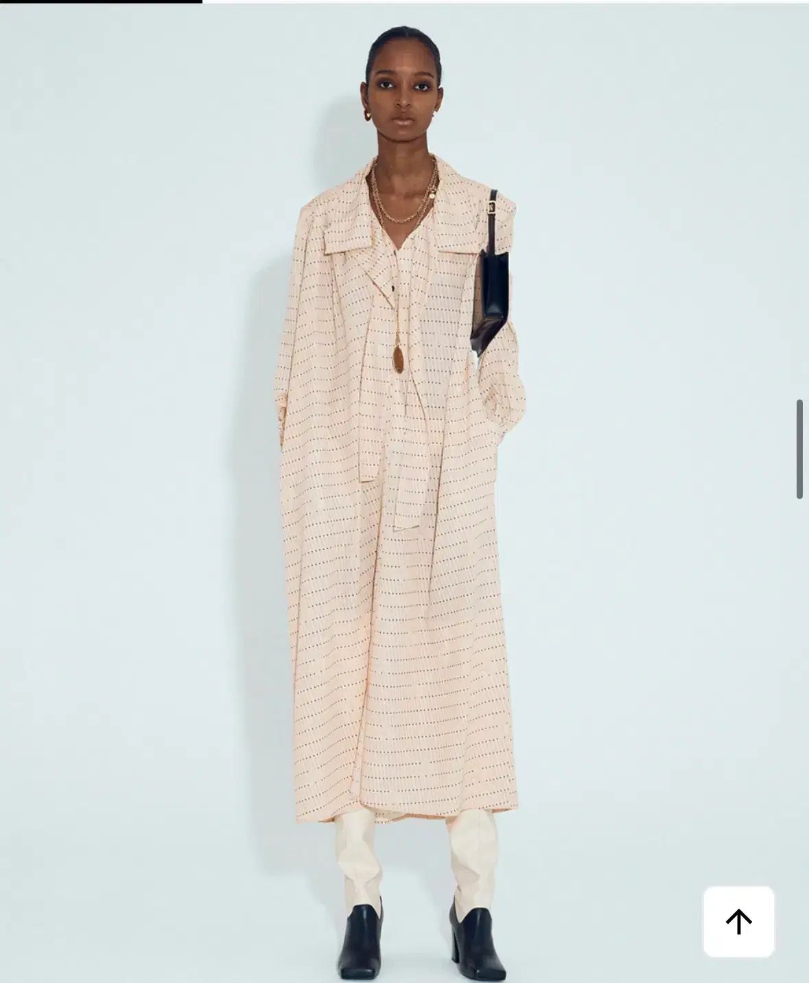 レクト ONE PIECE NAUCIA SCARF COLLAR PRINT DRESS