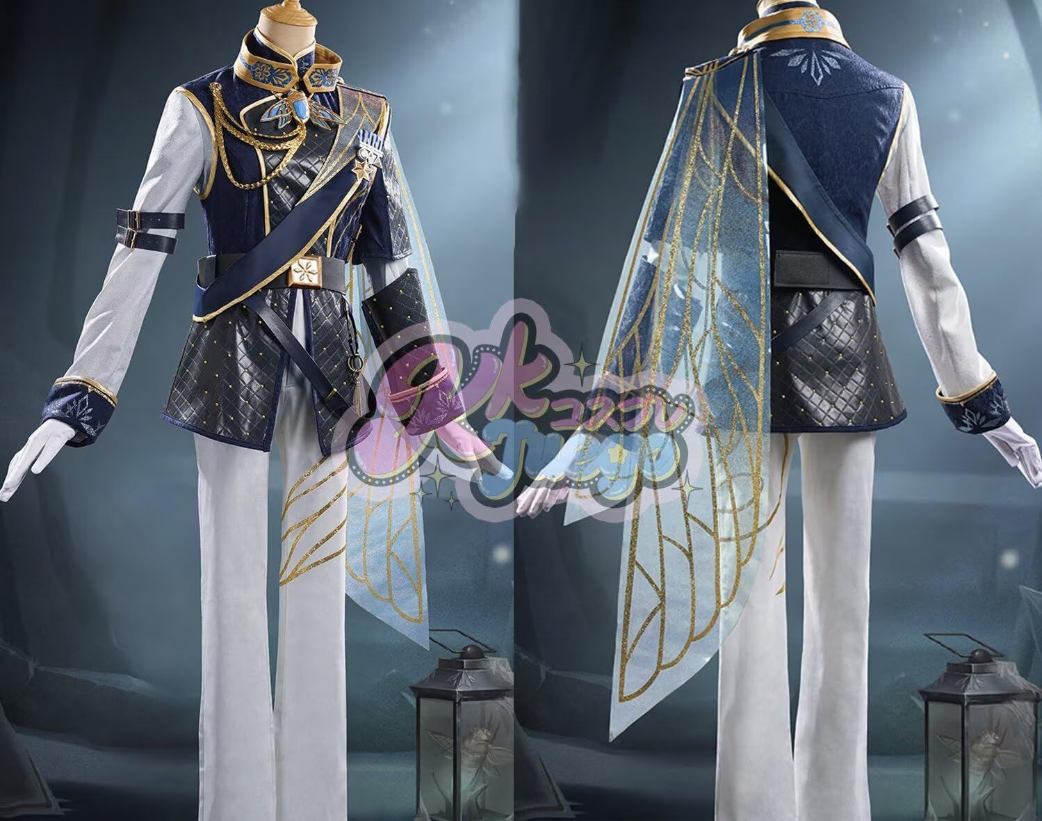 KKCOSPLAY コスプレ衣装 第五人格 囚人 冬蝉 ルカ・バルサー セット