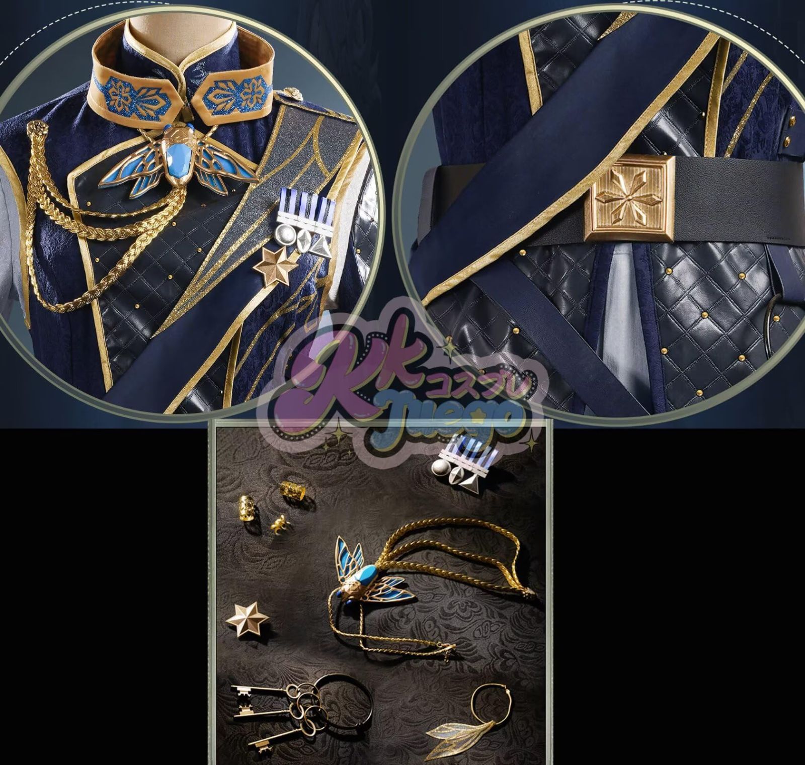 KKCOSPLAY コスプレ衣装 第五人格 囚人 冬蝉 ルカ・バルサー セット