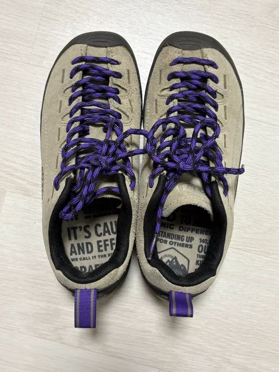 キーン ジャスパー ベージュ パープル 225