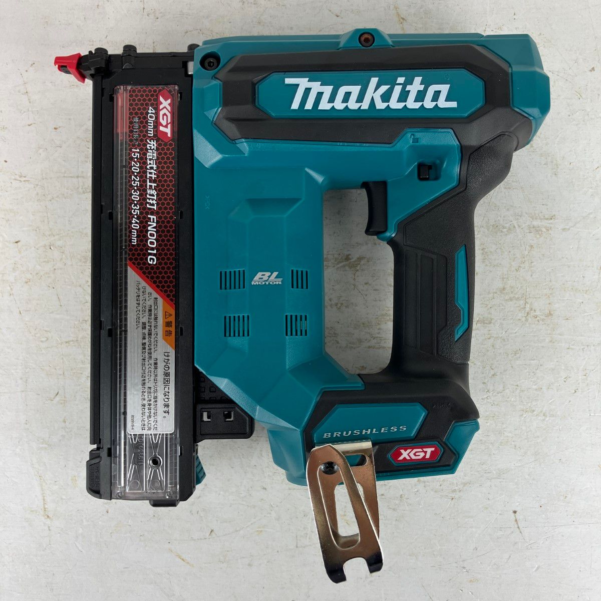 ЗЗMAKITA マキタ 40 v mm 充電式仕上釘打 取説 ケース付 バッテリー 充電器無し FN 001 G ブルー