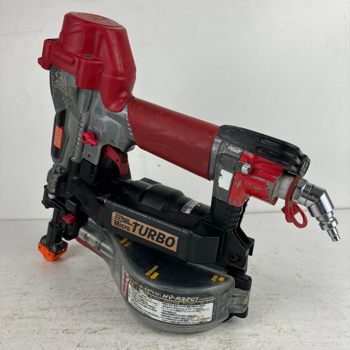 ЗЗMAX マックス 32 mm 高圧 ターボドライバ ねじ打ち機 HV R G 1 レッド