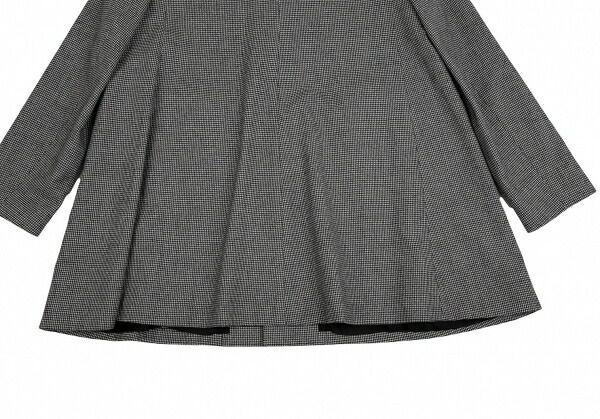 コムコム コムデギャルソンCOMME des GARCONSベロア切替千鳥格子丸襟