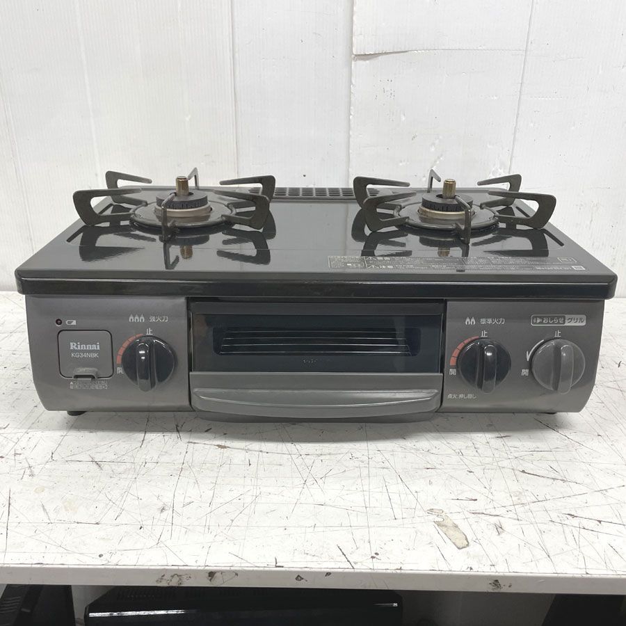 地域 商品 リンナイ Rinnai ガステーブル 56 cm幅 ブラック 左強火力 都市ガス用