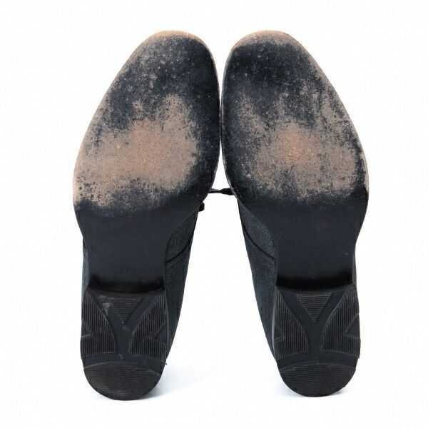 コムデギャルソンCOMME des GARCONS グリッターレザーシューズ グレー