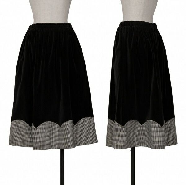 robe de chambre コムデギャルソン　ベロアスカート　日本製 ローブドシャンブル コムデギャルソンrobe de chambre COMME des