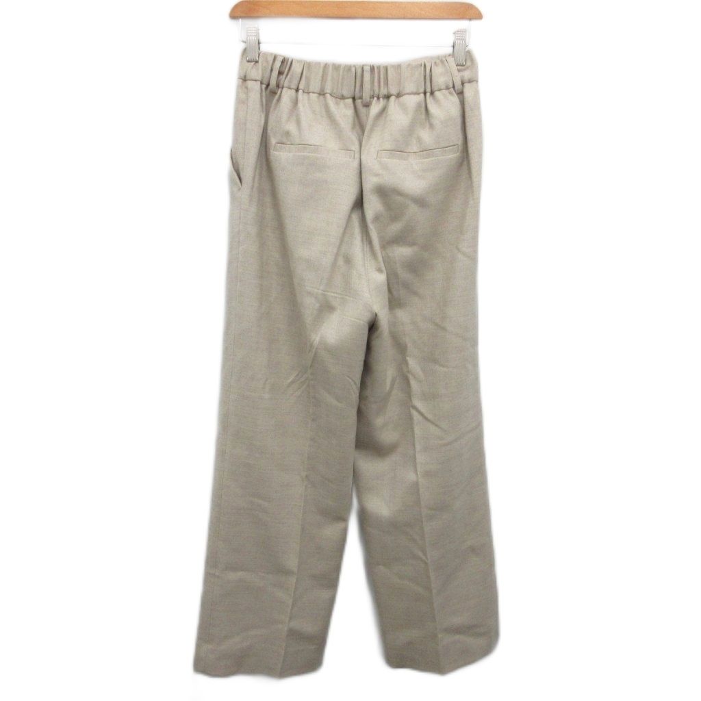 スピック スパン Spick Span 25年製 スラックス ウールパンツ ストレート ベージュ 36 約S