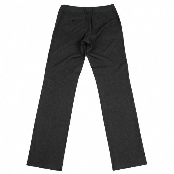 イッセイミヤケISSEY MIYAKE 良い ウールノータックパンツ グレー1