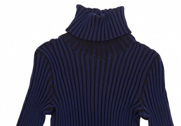 ISSEY MIYAKE ネイビーリブ編みセーター ISSEY MIYAKE ネイビーリブ編みセーター ISSEY MIYAKE ネイビーリブ