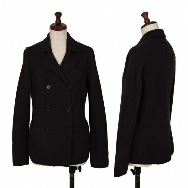 高品質 ニールバレットNeil Barrett ダブルニットジャケット 黒XS