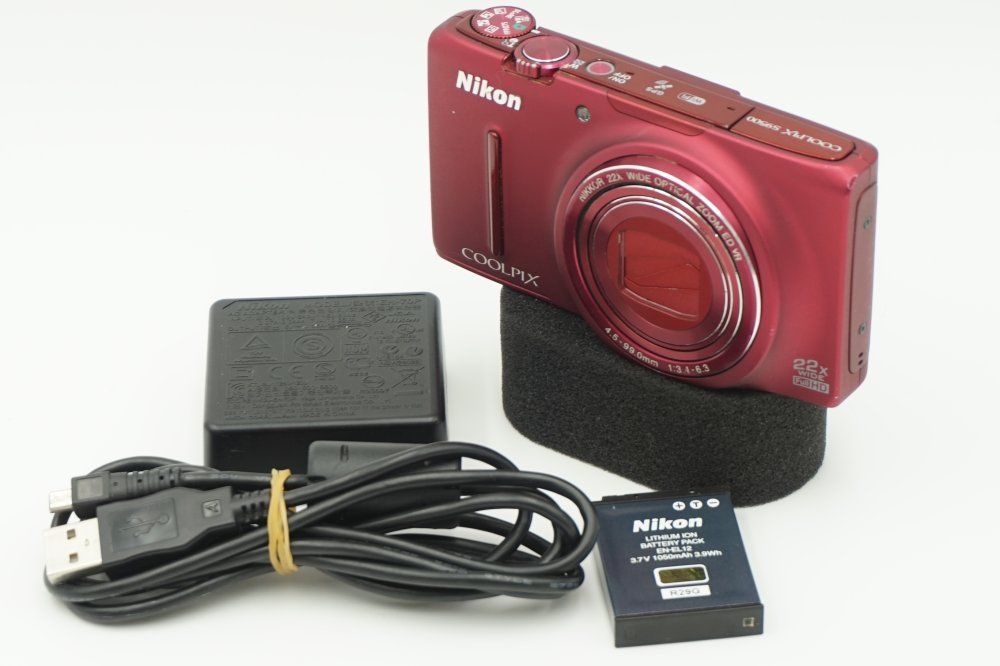 Nikon デジタルカメラ COOLPIX S 9500 光学22倍ズーム Wi-Fi対応 ヴェルヴェットレッド RD