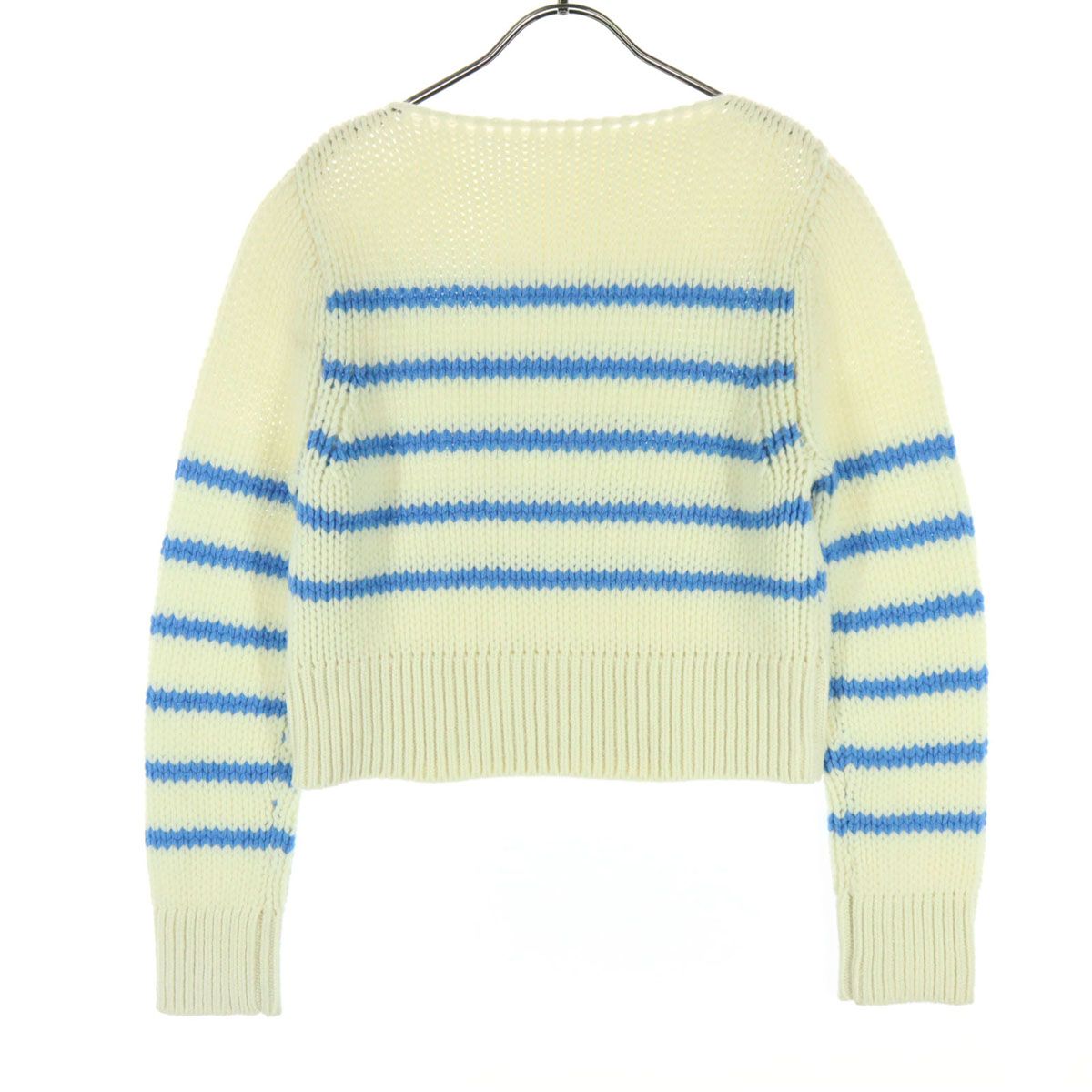 美品 GALERIE VIE ギャルリーヴィー ウール ボーダー柄 ツートンカラー