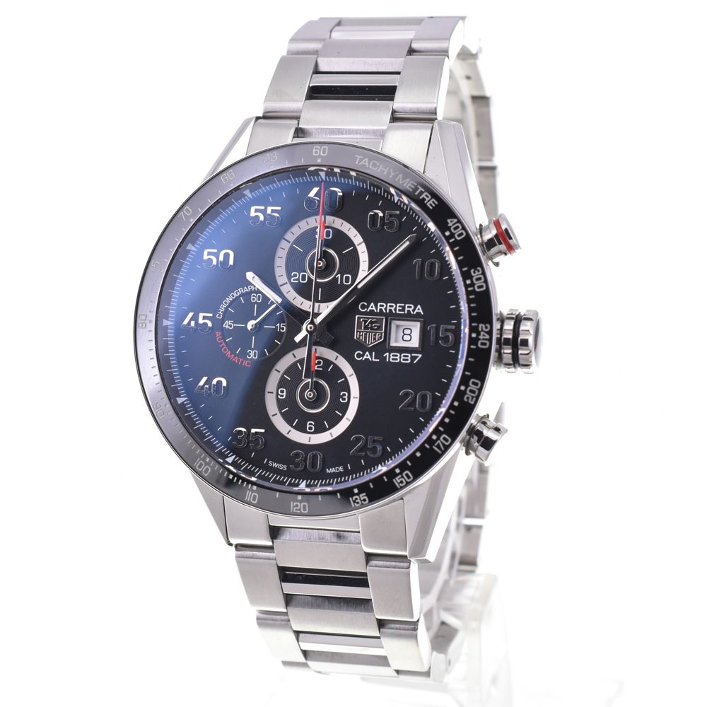 タグホイヤー TAG HEUER CAR 2 A 10 BA 0799 カレラ キャリバー1887 クロノグラフ 自動巻き メンズ 箱 保証書付き C 144394